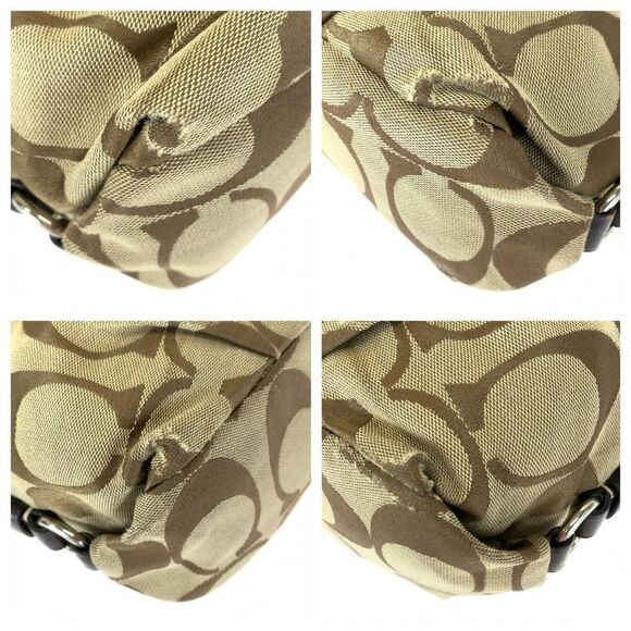 Pre Loved coach Signature Canvas Handbag Women brown | brown Crossbody Bags - Picture 3 of 8